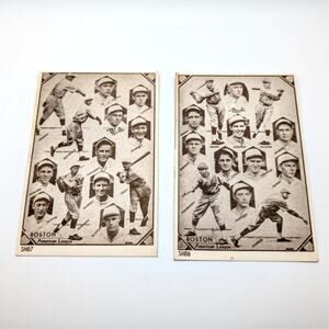 Vintage 1929-30 Boston Red Sox Team Composite Cards Lot of 2 SH86 SH87 Pre-War
